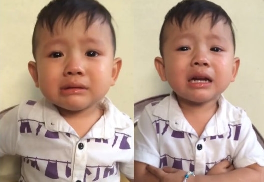Cau be dang yeu vua meu mao vua hat 'Gui anh xa nho' hinh anh 1