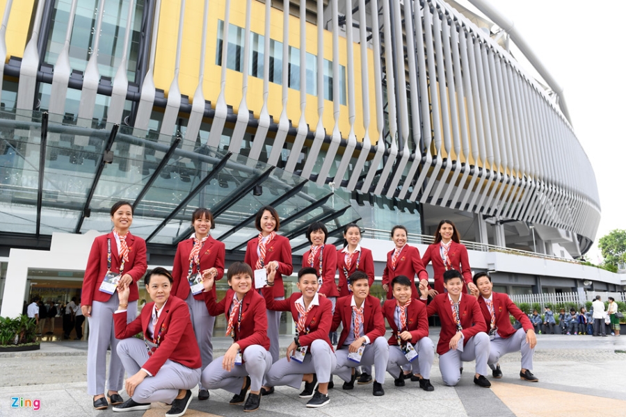 Quoc ky Viet Nam tung bay tai le thuong co SEA Games 29 hinh anh 3