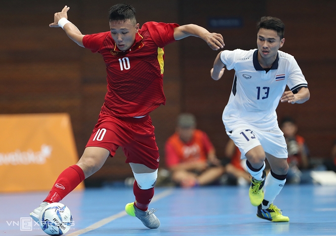 Futsal nam và nữ Việt Nam cùng thua Thái Lan