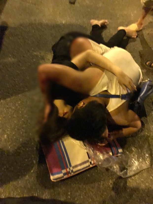 Hà Nội: Hai thanh niên say rượu đâm vào cô gái đang mang bầu, 4 người bị thương nặng - Ảnh 1.