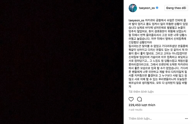 Taeyeon viết tâm thư sau sự cố ngã quỵ: Tôi không thể ngừng khóc. Vòng 3 và ngực tôi bị động chạm liên tục - Ảnh 3.