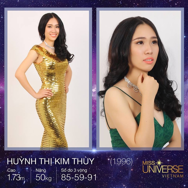 Huỳnh Thị Kim Thùy, cao 1m73, là ứng viên đến từ quê hương của đặc sản gạo nàng thơm chợ Đào - Cần Đước, Long An.