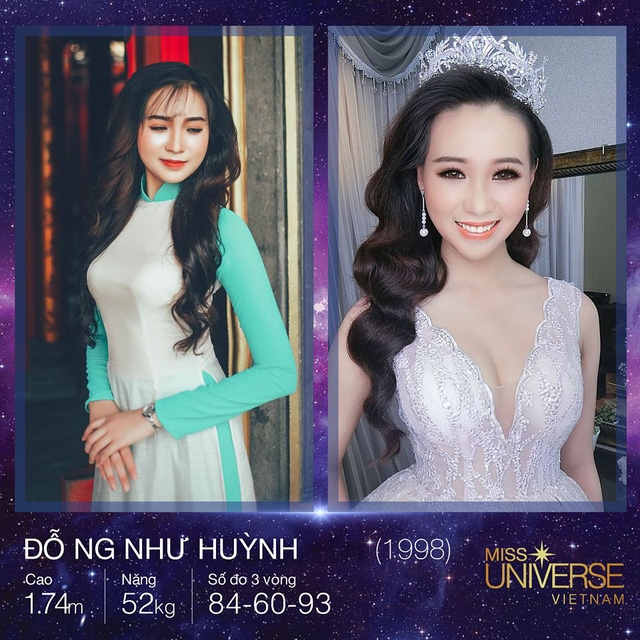 Đỗ Nguyễn Như Huỳnh, 19 tuổi đến từ Cà Mau có thành tích học tập đáng nể, với nhiều giải thưởng như: học sinh khá giỏi liên tục suốt 12 năm liền, giải nhất kì thi viết chữ đẹp, giải ba kể chuyện, giải ba làm thơ tặng thầy cô ngày nhà giáo Việt Nam, và tham nhiều cuộc thi: học sinh giỏi Văn, Vật Lí.