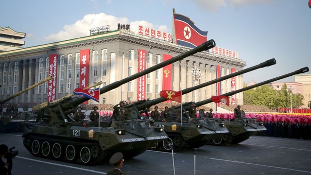 Quang cảnh một lễ diễu binh ở thủ đô Bình Nhưỡng, Triều Tiên (Ảnh: Reuters)