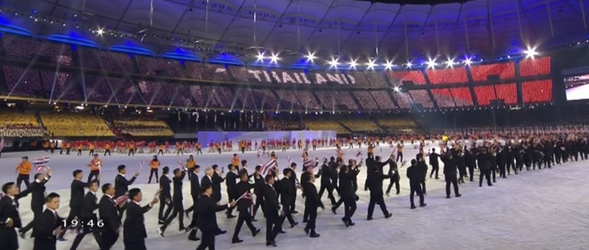 Khai mac SEA Games 29: Co Viet Nam tung bay tren san Bukit Jalil hinh anh 9