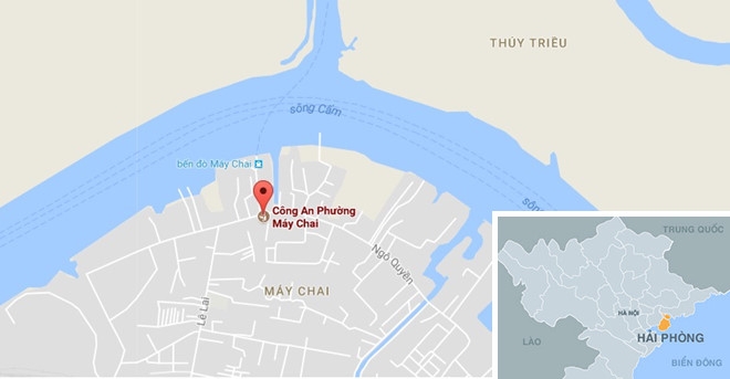 Thanh nien duoi nuoc sau khi treo tuong tron khoi don cong an hinh anh 1