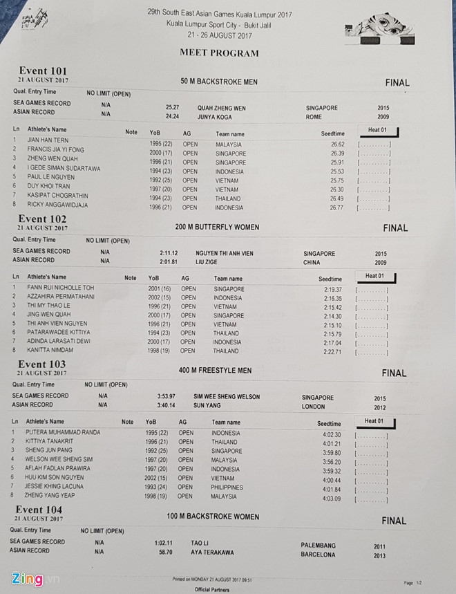 SEA Games chieu 21/8: Anh Vien that bai o 200 m boi buom hinh anh 13