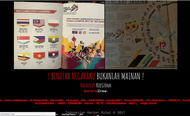 Website Malaysia bi tan cong vi su co in nham co tai SEA Games hinh anh 1