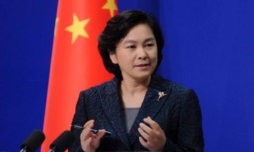 Người phát ngôn Bộ Ngoại giao Trung Quốc Hoa Xuân Doanh. Ảnh: Xinhua.