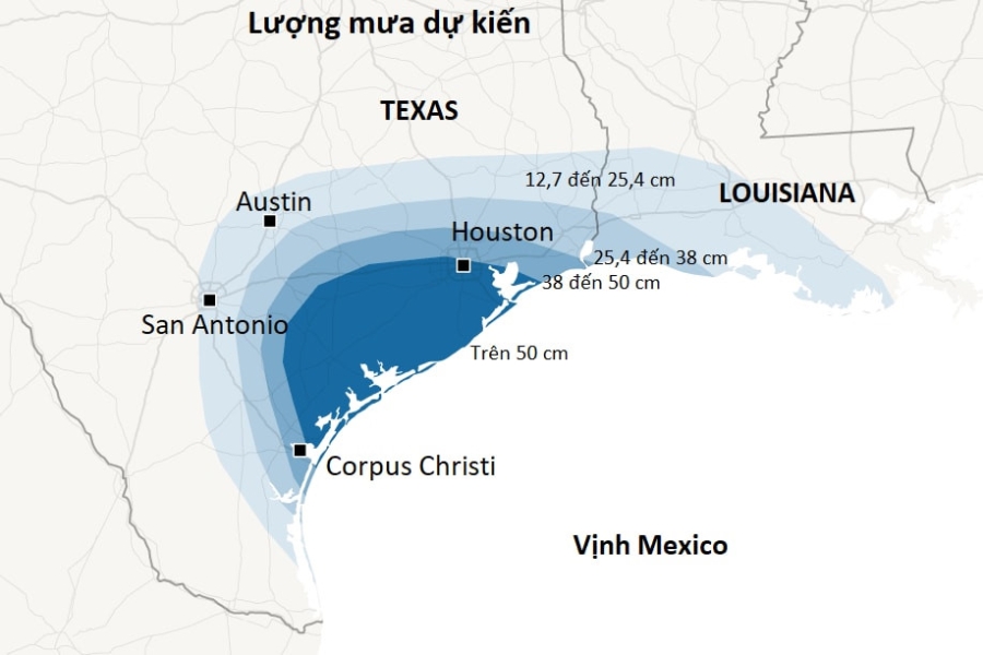 Sieu bao Harvey trut bien nuoc xuong Texas nhu the nao? hinh anh 3
