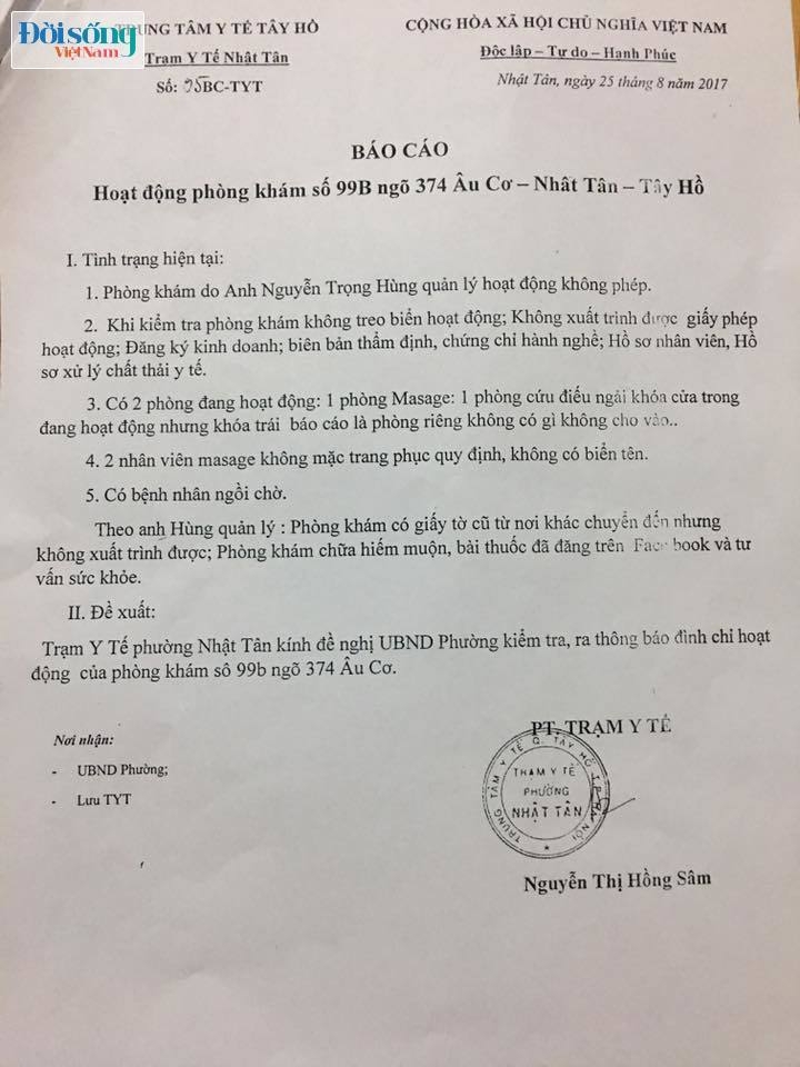 Bac Hung Y kham chua benh trai phep