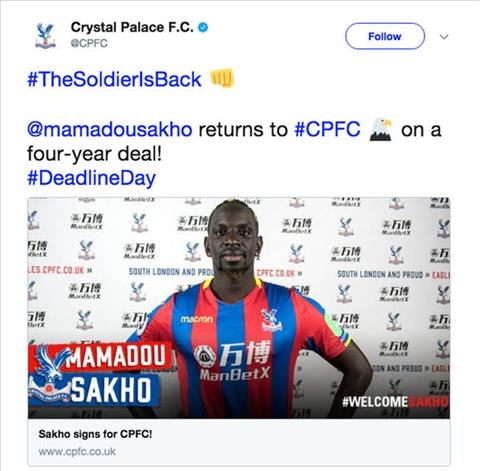 Liverpool ban trung ve Mamadou Sakho cho Crystal Palace hinh anh