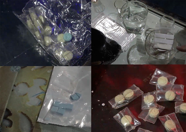 Chất nghi ma tuý được tìm thấy trong quán bar.