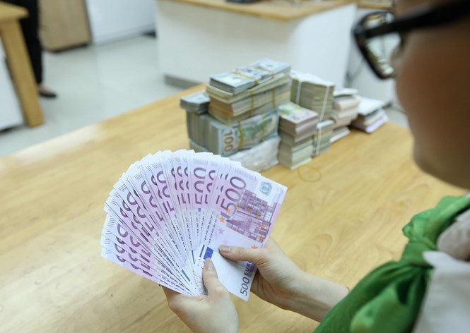 Giá USD giảm mạnh so với euro khiến hàng hóa VN xuất vào EU rẻ hơn /// Ảnh: Đào Ngọc Thạch