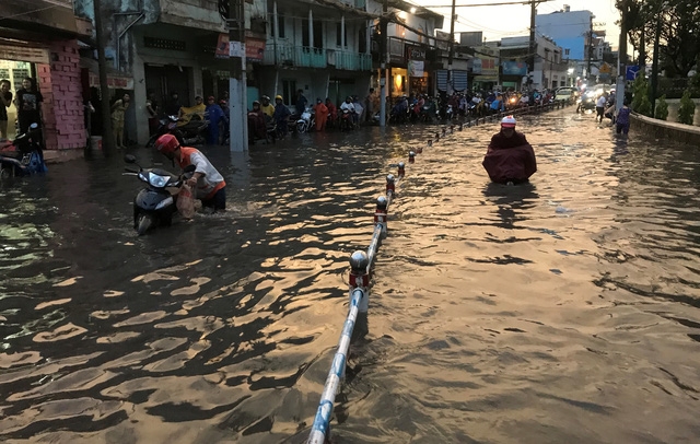 Không thể biết được đâu là đường giao thông...