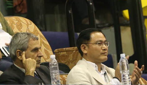 Uỷ viên thường trực, kiêm trưởng Ban futsal VFF Trần Anh Tú (phải) - ảnh: Anh Hải