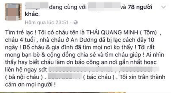 su that bo tung tin con 4 tuoi mat tich sau khi ve nha ngoai o ha noi - 1