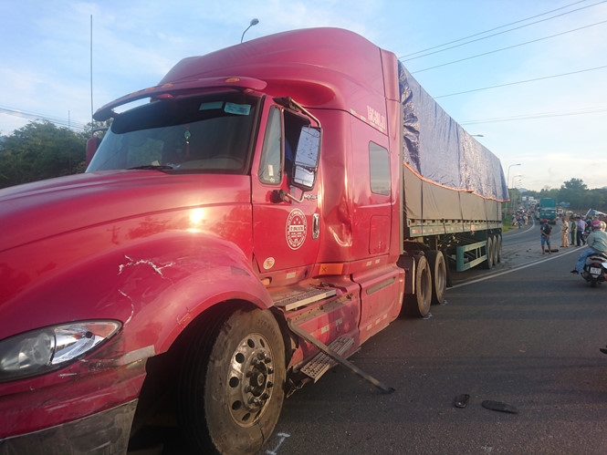 Không ghi nhận được tín hiệu giám sát hành trình của xe container vào thời điểm xảy ra tai nạn /// Ảnh: Quế Hà