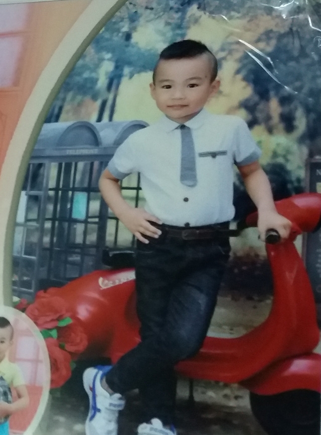  Bé Thái Quang Minh (ảnh gia đình cung cấp) 