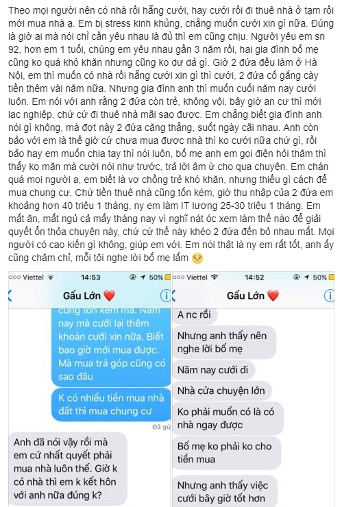 Bạn trai thu nhập 30 triệu/ tháng, cô gái nằng nặc đòi gom tiền mua nhà rồi mới cưới khiến dân mạng nổi điên - Ảnh 1.