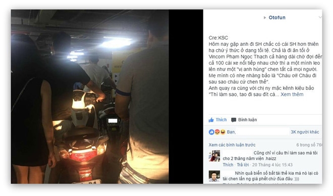 Hai co gai gay buc xuc khi chen hang do xang voi nguoi lon tuoi hinh anh 2