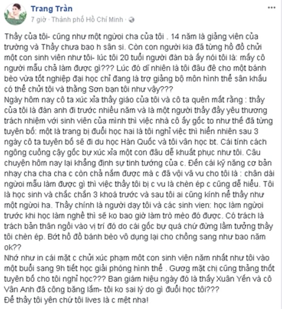 Người mẫu trang trần,nsnd anh tú,vợ xuân bắc,chuyện làng sao,sao Việt