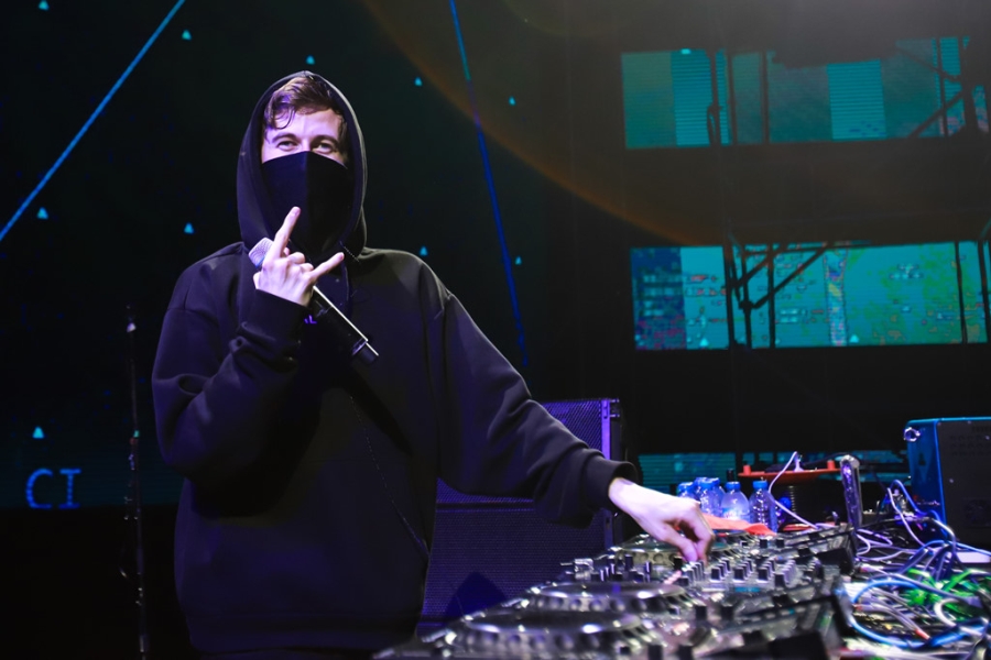 Alan Walker khoac quoc ky Viet Nam, chup hinh cung hang chuc nghin fan hinh anh 3
