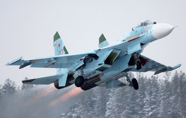  Một máy bay Su-27 của Nga (Ảnh minh họa: Aviationist) 