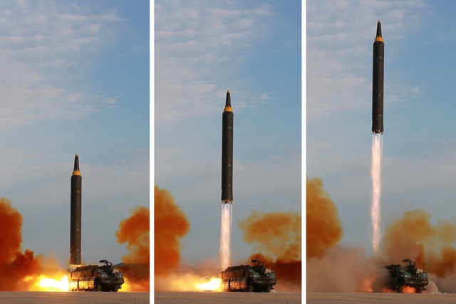 Triều Tiên phóng tên lửa ngày 15/9 nhưng không thông báo trước cho Trung Quốc như trước đây (Ảnh: Reuters)