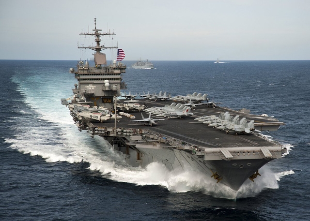 Tàu sân bay USS Enterprise của Mỹ (Ảnh: BI)
