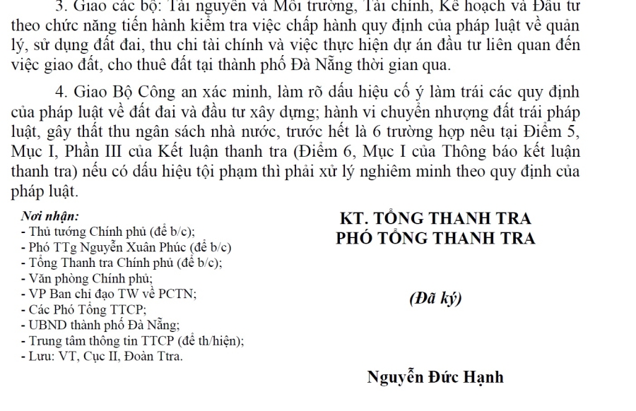 Thủ tướng từng chỉ đạo xác minh, xử lý việc chuyển nhượng đất của ông Phan Văn Anh Vũ