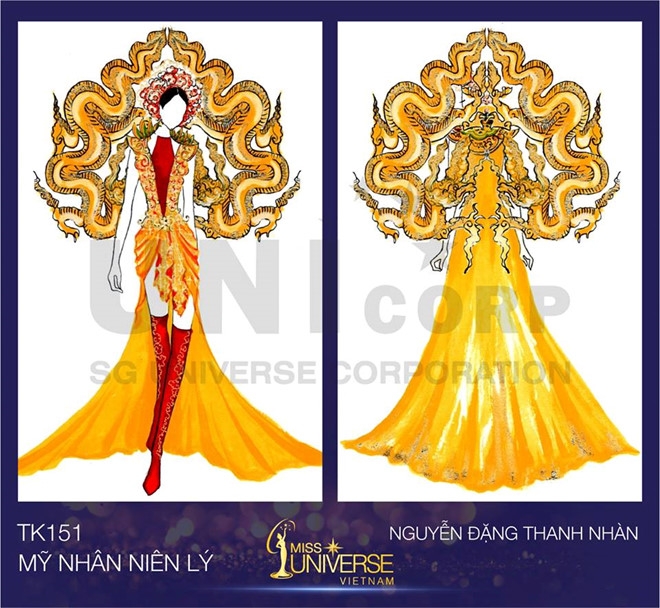 Banh mi xuat hien trong thiet ke trang phuc dan toc o Hoa hau Hoan vu hinh anh 8