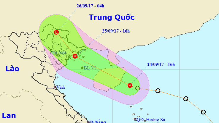 Ngày mai áp thấp nhiệt đới trên biển Quảng Ninh - Hải Phòng - Ảnh 1.