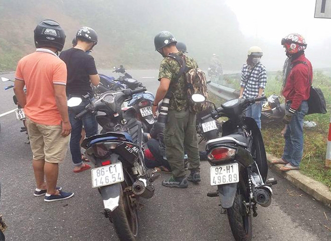 Tong vao taluy ben duong, nam sinh vien tu vong tren nui Son Tra hinh anh 1