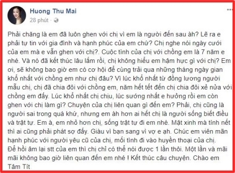  Status được Maya đăng tải để đáp trả lại những lời mỉa mai của Tâm Tít. - Tin sao Viet - Tin tuc sao Viet - Scandal sao Viet - Tin tuc cua Sao - Tin cua Sao