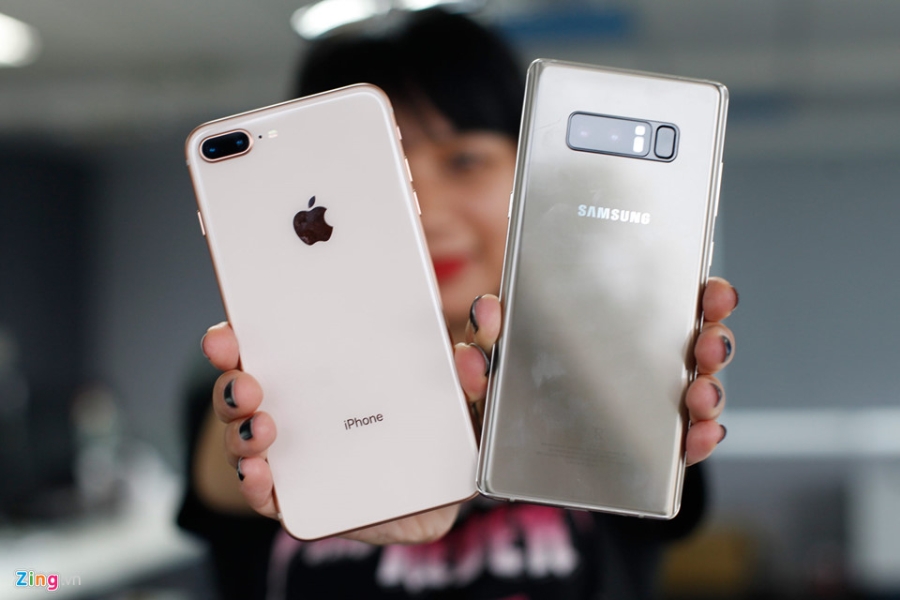 So thiet ke Samsung Galaxy Note 8 voi iPhone 8 Plus hinh anh 11