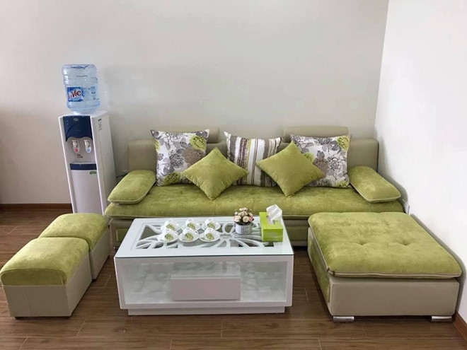 'Thay giao matcha' trang tri nha, dung toan do mau xanh la hinh anh 3