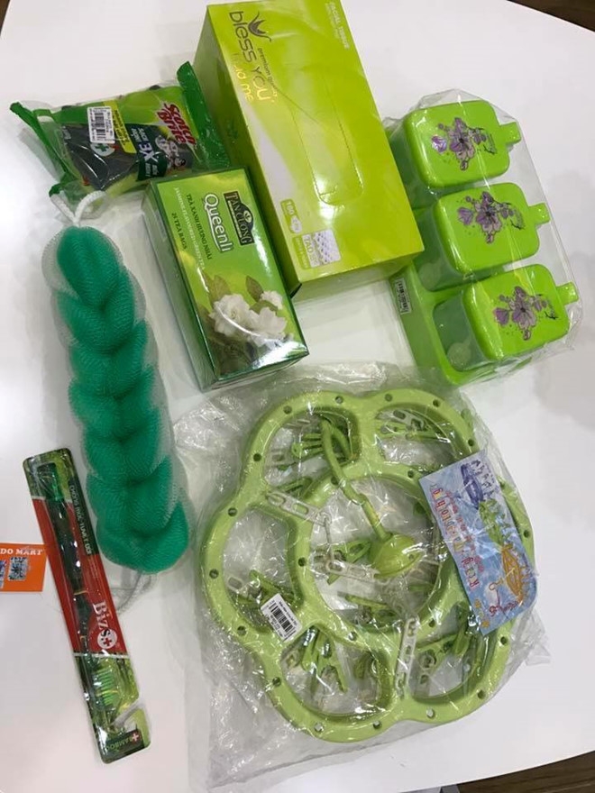 'Thay giao matcha' trang tri nha, dung toan do mau xanh la hinh anh 9