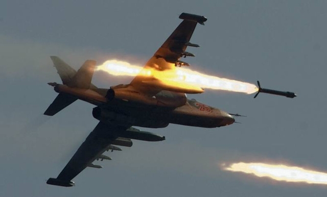  Một máy bay Nga không kích ở Syria. (Ảnh: Sputnik) 