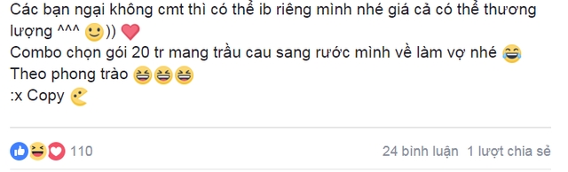 Theo phong trào nhưng kèm thêm hẳn gói cưới hỏi