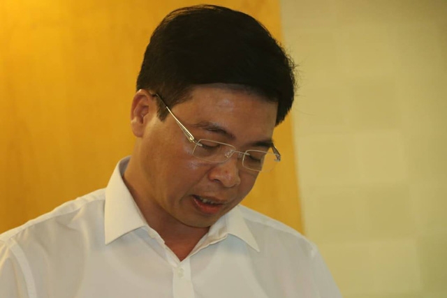  Ông Nguyễn Kim Tuyển - Vụ trưởng Vụ Tổ chức cán bộ (Tổng cục Môi trường) - trả lời về việc bổ nhiệm ông Quang. 