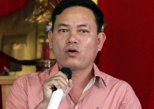 Ông Thịnh tại buổi xin lỗi. Ảnh: Quốc Thịnh.