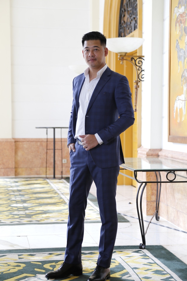 Diễn viên Hải Anh trong buổi họp báo phim Hoa cỏ may phần 3.