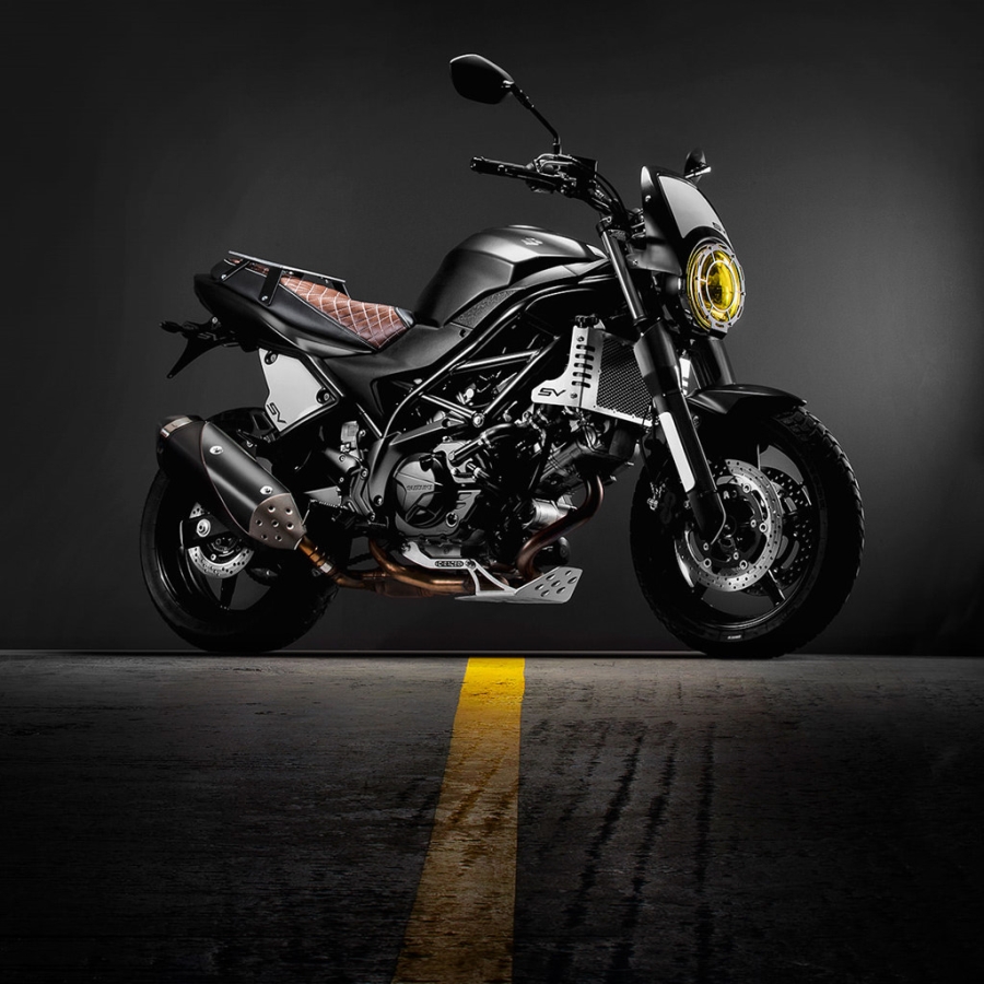 Suzuki SV650 hoi sinh theo phong cach scrambler hinh anh 3
