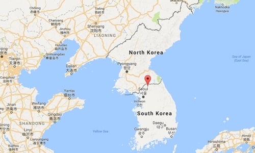 Vị trí khu vực Cheorwon, tỉnh Gangwon, Hàn Quốc. Đồ họa: Google Maps.