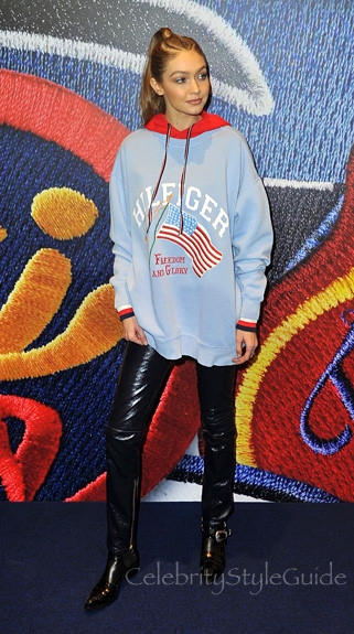 Gigi Hadid goi y cach phoi do voi ao hoodie hinh anh 10