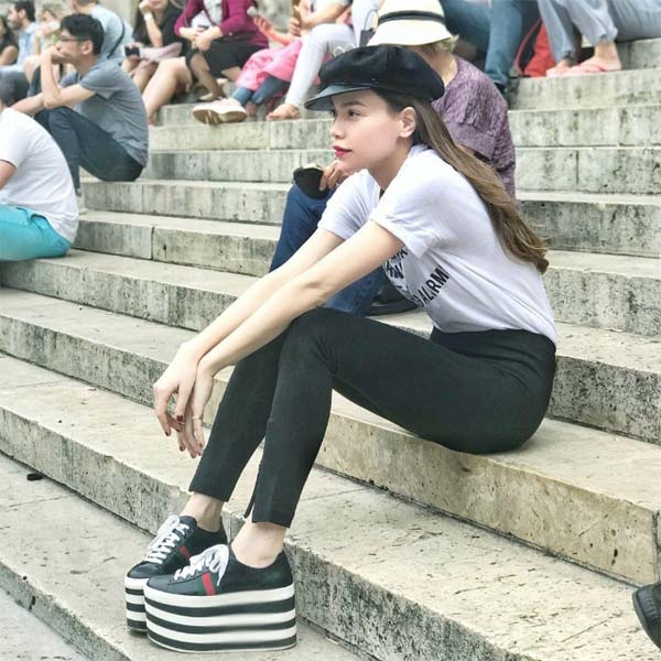 lo anh ho ngoc ha - kim ly vui ve di an, xoa tin don ran nut vi cai nhau - 5