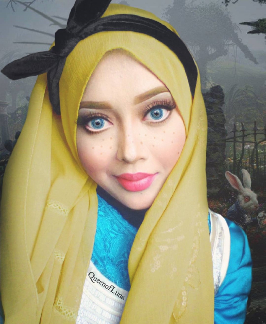 9X Malaysia hoa trang tai tinh voi khan trum dau truyen thong hinh anh 10