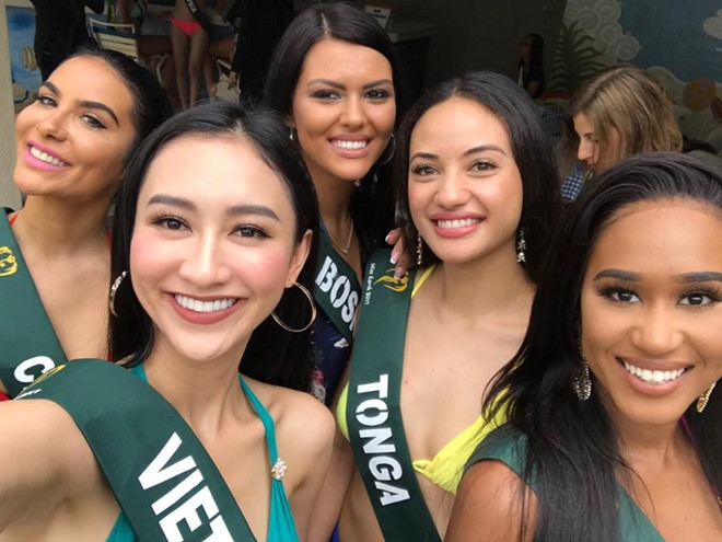 Ha Thu gianh huy chuong dong phan thi tai nang Miss Earth hinh anh 1