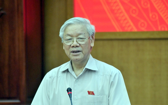 Tổng Bí thư Nguyễn Phú Trọng tiếp xúc cử tri trước kỳ họp thứ tư, Quốc hội khóa XIV